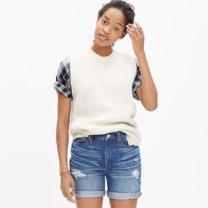 Madewell yak wool sleeveless sweater chunky knit